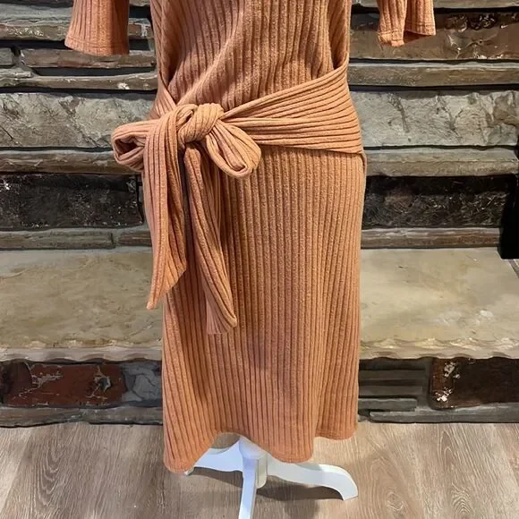 Mikarose Cora Ribbed Stretch Midi Dress - Picture 3 of 7